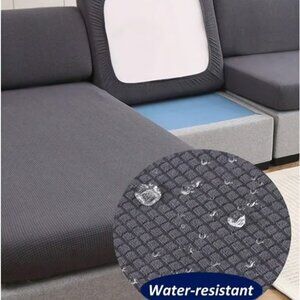 Sofa Seat Cushion Covers For Living Room Dark Gray NWOT